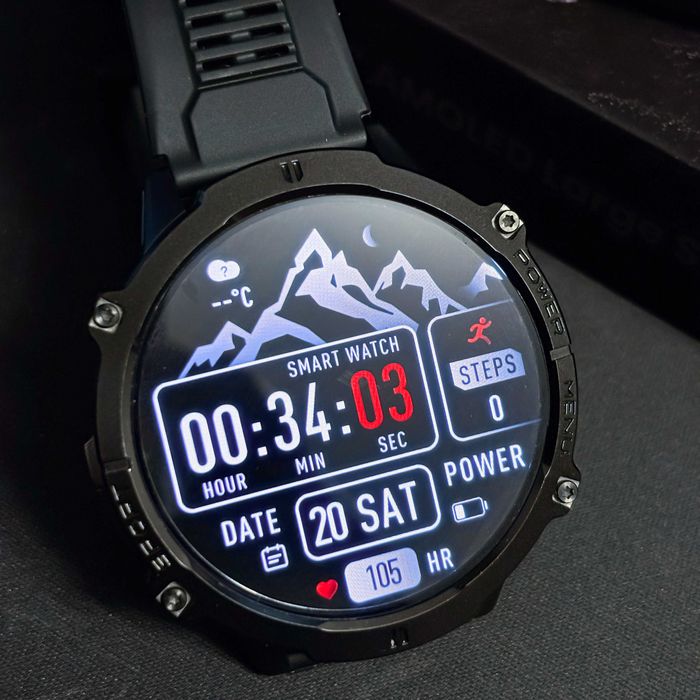 Smartwatch TANK X3 AMOLED 1,73"  1000mAh bateria - sprawny, komplet