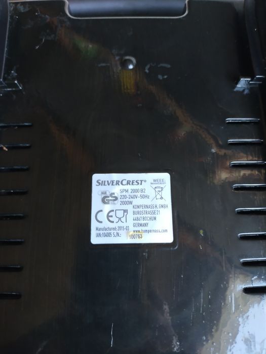 Grill  opiekacz Silver Crest  beztłuszczowy 2000W