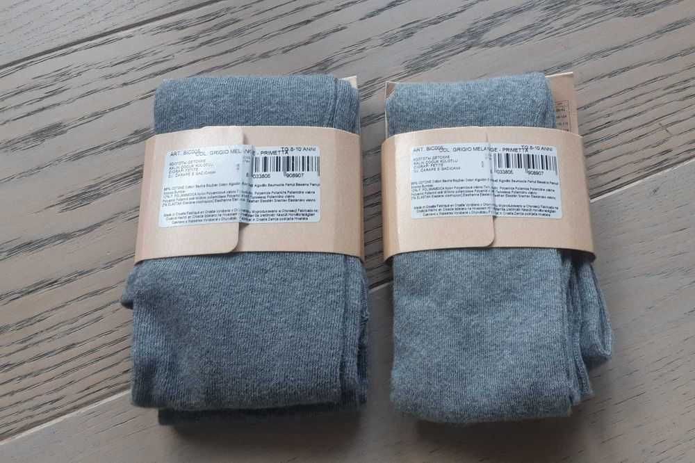 2 pary nowe rajstopy dla dziewczynki CALZEDONIA 8 9 10 lat 128 134