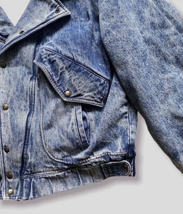 Редкая винтажна джинсовая куртка косуха оверсайз бомбер пилот гранж