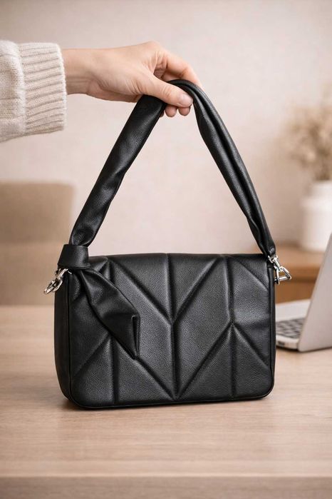 Сумка жіноча з натуральної шкіри, нова, 22×25 см