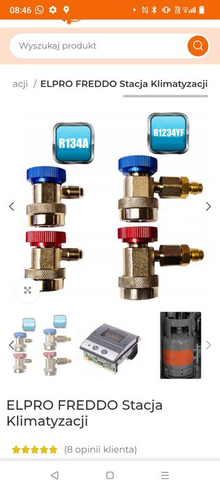 Stacja serwisu klimatyzacji Freddo R134a/1234yf