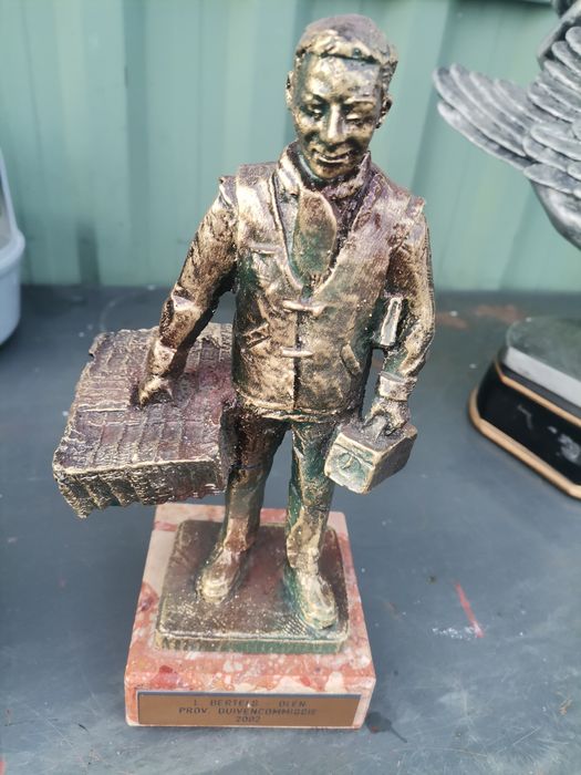 Trofeum z lat 60-tych XX wieku sport gołębi pocztowych Flandria Lier