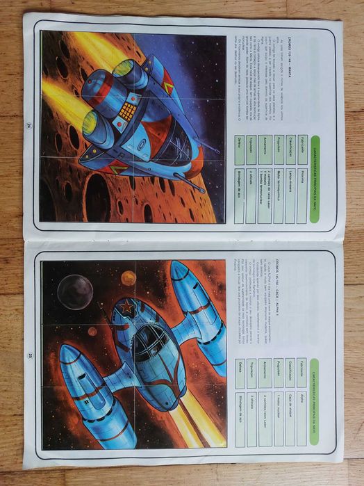 Caderneta de cromos Naves Espaciais 2000 a 2500