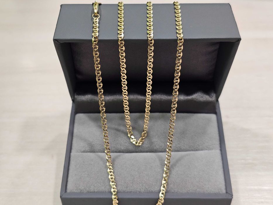 Złoty łańcuszek unisex 55 cm PR 585