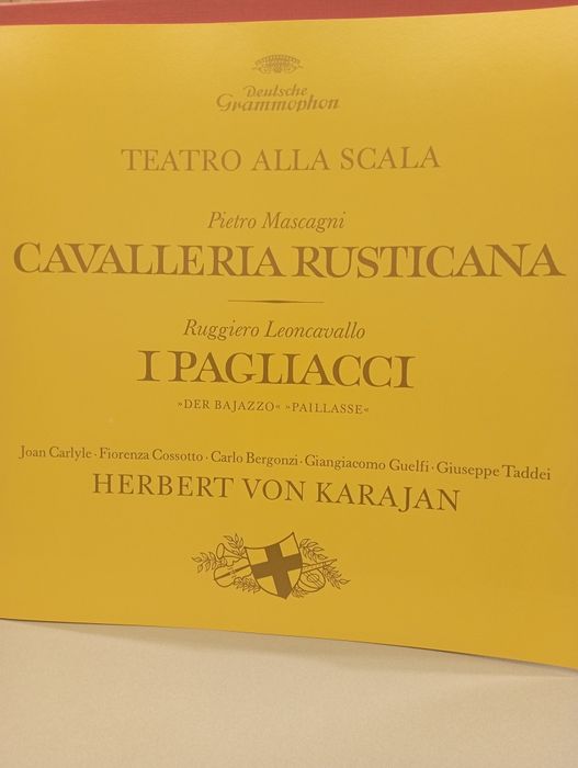 LP's com 2 óperas - Cavalaria Rusticana e I Pagliacci