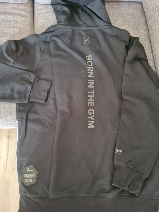 Czarna bluza sportowa Born in the gym Olimp XL