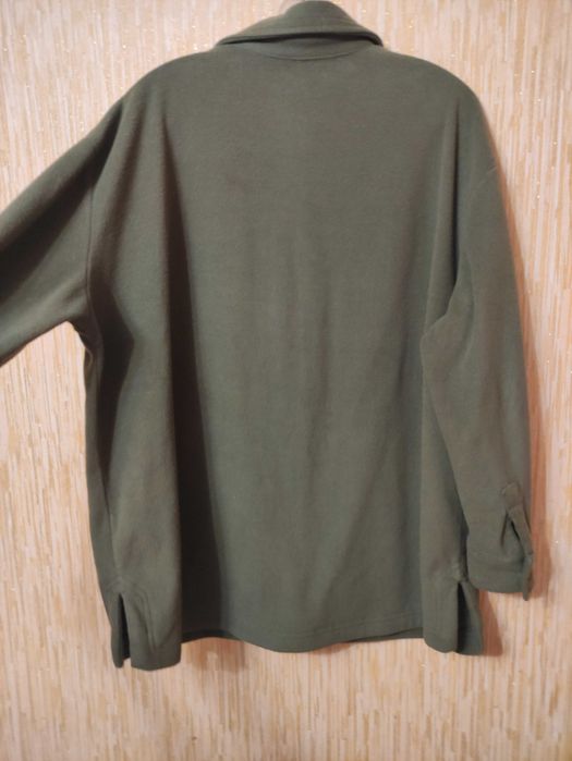 тепла жіноча сорочка з довгим рукавом на  р.54/UK18