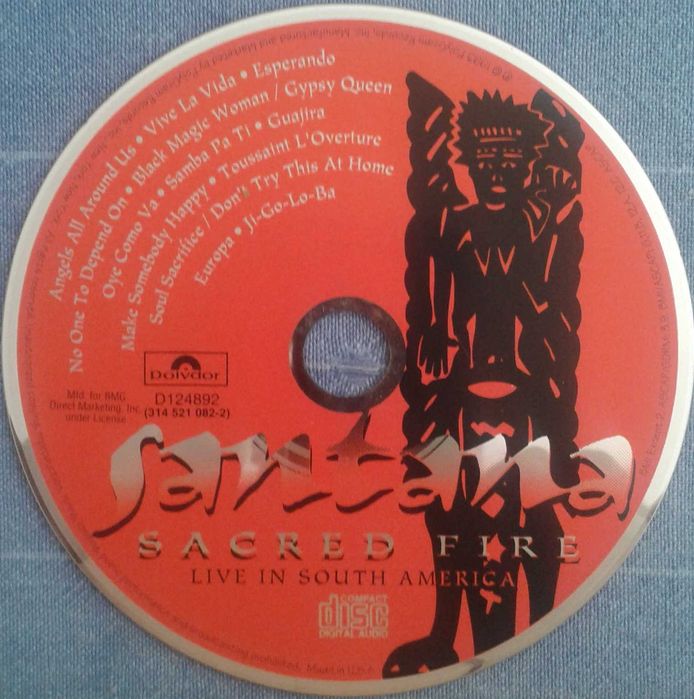 CD Santana Sacred Fire Live in South America,