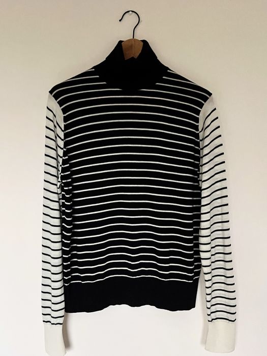 Wełniany sweterek golf 100% wełna ciepły miękki puszysty cozy