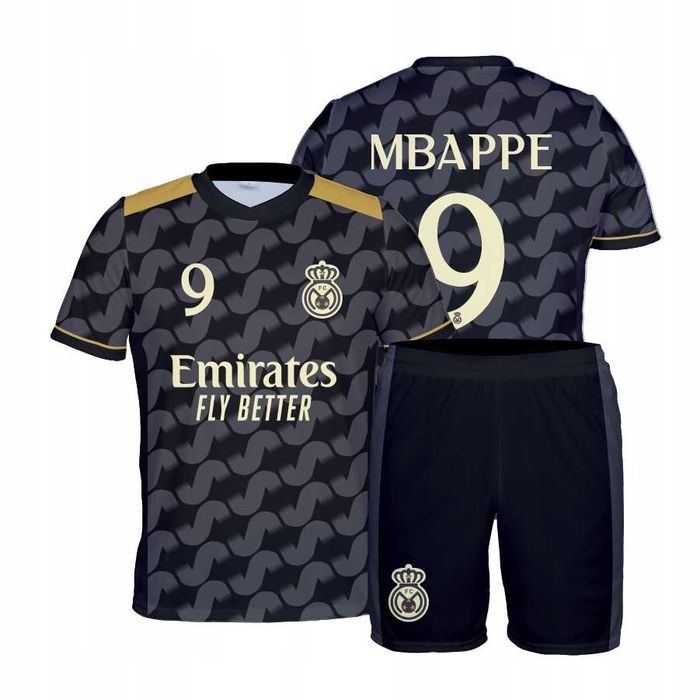Strój / komplet piłkarski MBAPPE REAL MADRYT 9 rozm. 146