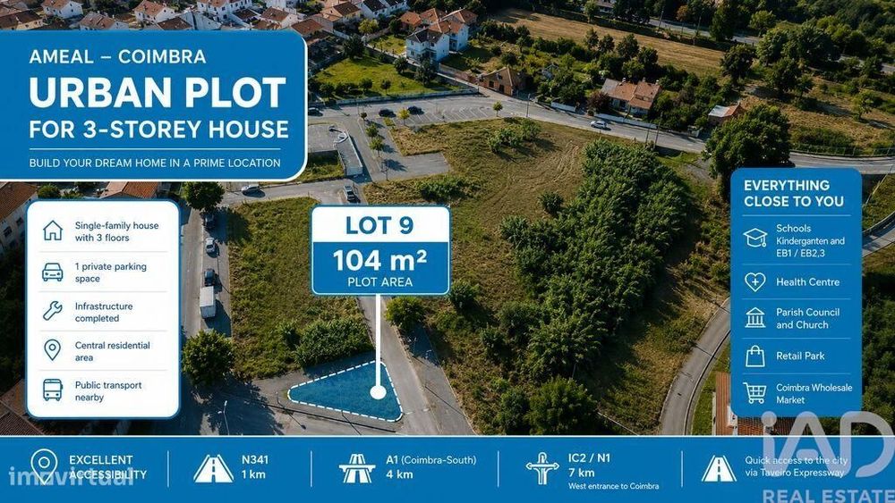 Terreno para construção em Taveiro, Ameal e Arzila