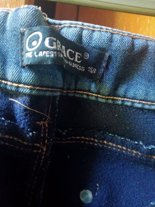 Джинсы на флисе для девочки