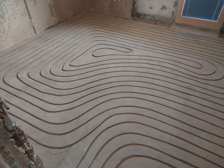 Frezowanie pod ogrzewanie podłogowe . Podłogówka . Sucha zabudowa.