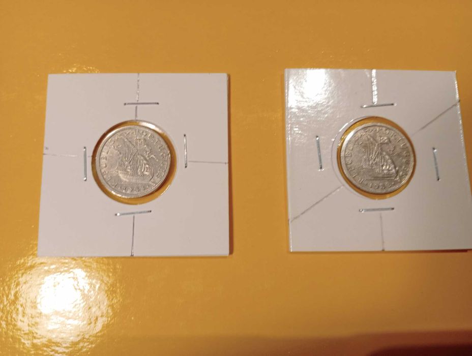 Moedas 2,50 escudos - eixo