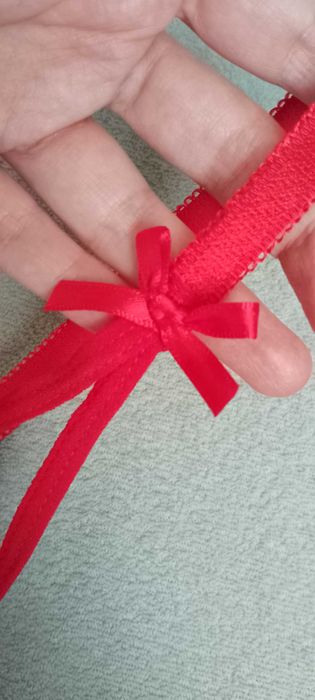 Biustonosz damski czerwony Eloy stanik rozmiar L koronka