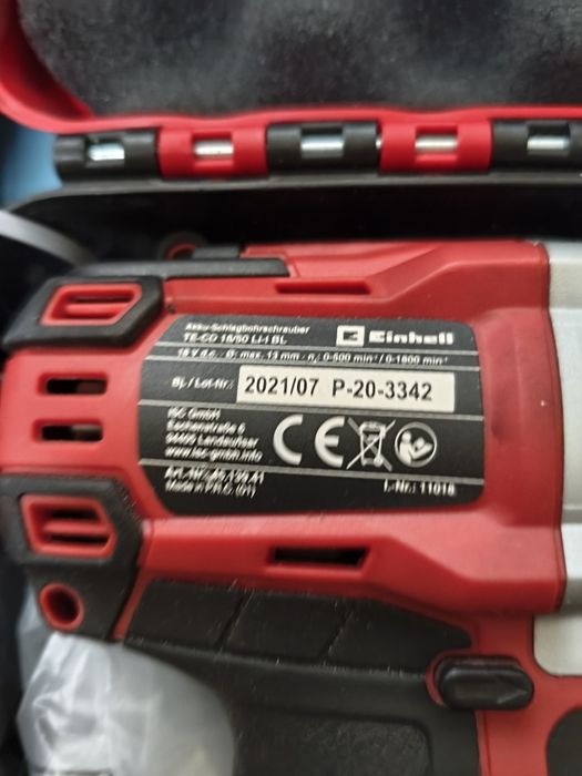 Apasafuradora Einhell TE-CD 18/50 (2 baterias)