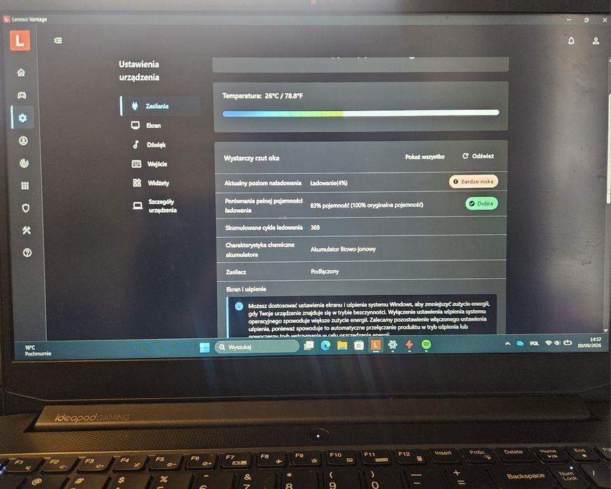 Lenovo IdeaPad Gaming 3 – Gamingowy Laptop, RTX, Intel – Stan BDB