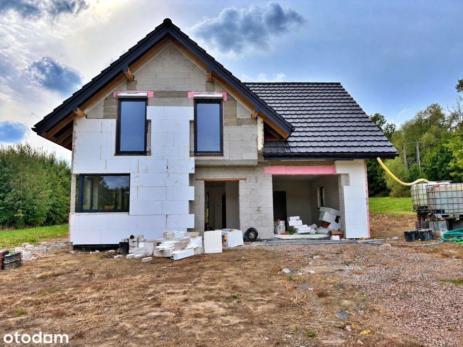 Dom w stanie deweloperskim | działka 7 arów | 30 km od Krakowa