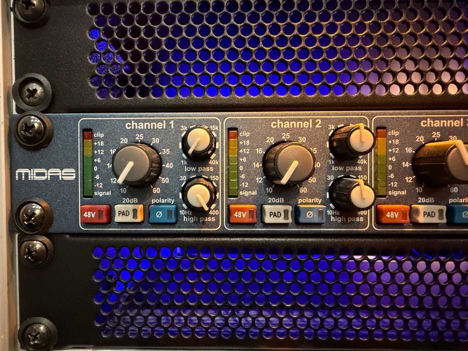 MIDAS XL48 - PRE-AMP Microfone - como NOVO!