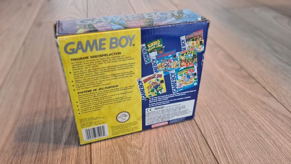 Nintendo Game Boy Play It Loud! Yellow + Tetris box ,Polska dystrybucja
