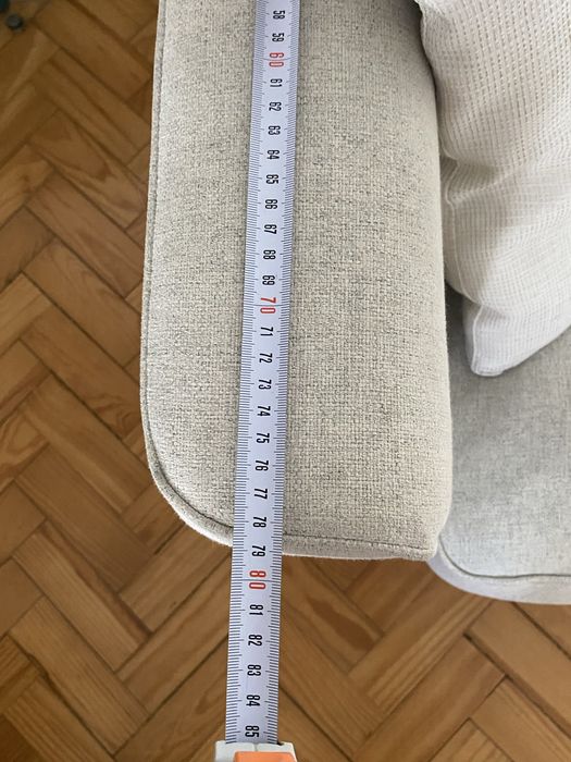 Sofá Ikea bege e cinzento