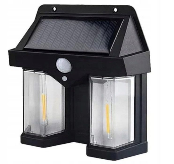 Zestaw 4sztuki Lampa solarna LED z czujnikiem ruchu