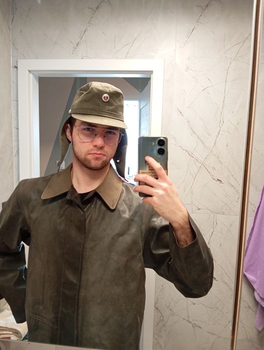 Kurtka płaszcz gumowy przeciwdeszczowy wojskowy niemiecki  NRD