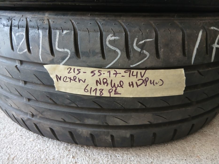 4 Pneus 215/55R17 Continental e Nexen