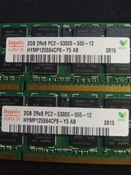 Hynix 4GB (2×2GB) PC2-6400S (667MHz) DDR2 SODIMM64750781923203120