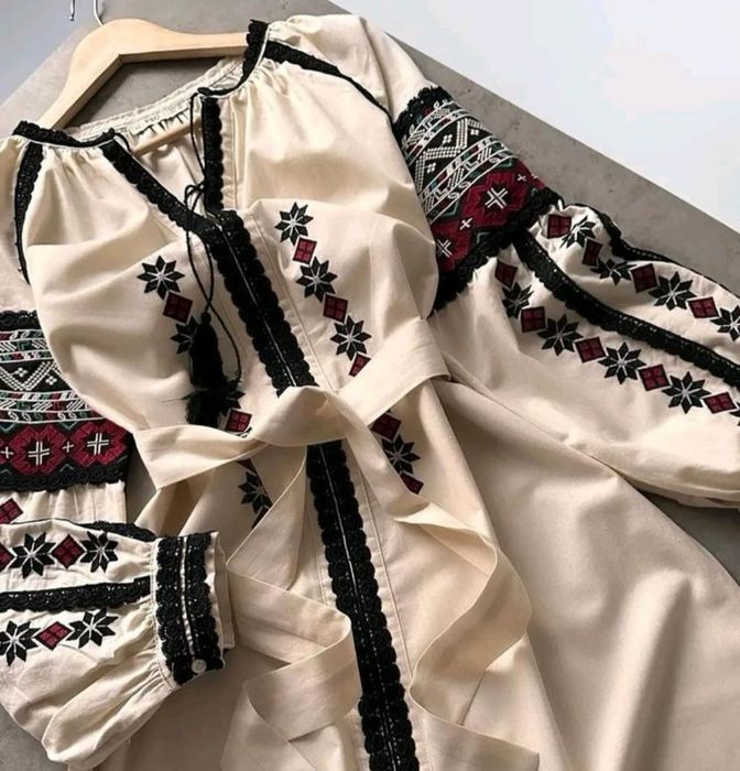 Натуральне плаття - вишиванка S, M, L