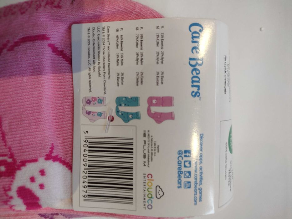 3 pack skarpetek 34-36 damskie troskliwie misie cears bears