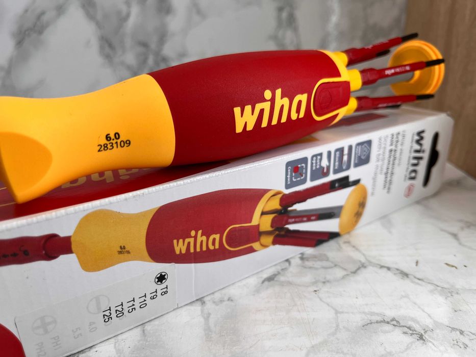 Wkrętak z magazynkiem WIHA LiftUp Electric 6-cz. TORX VDE 1000V