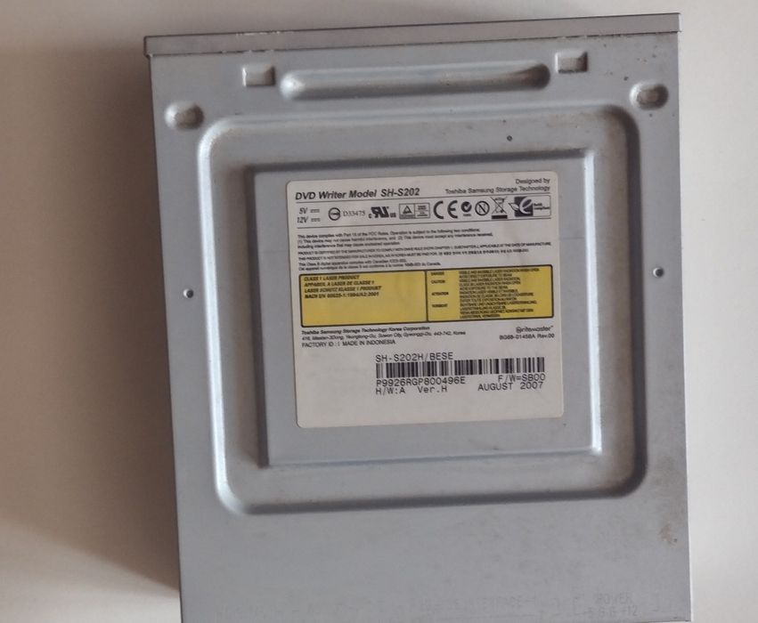 Samsung DVD writer model SH-S202