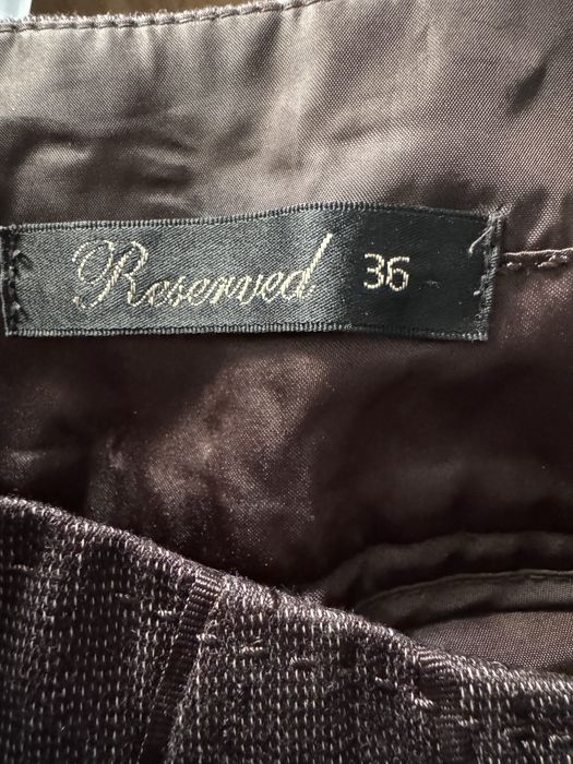 Brązowe spodnie Reserved 36