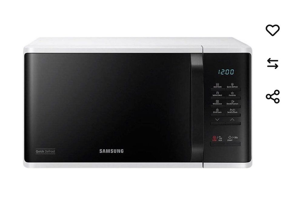 Micro-ondas SAMSUNG MS23K3513AW (23 L - Sem Grill - Branco)