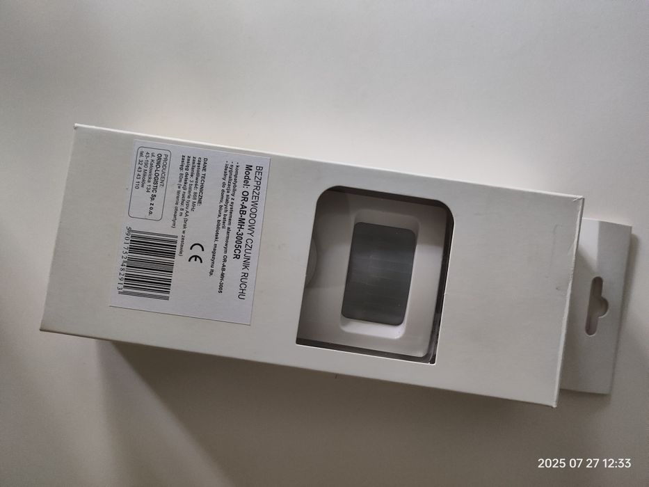 Bezprzewodowy czujnik ruchu ORNO na baterie