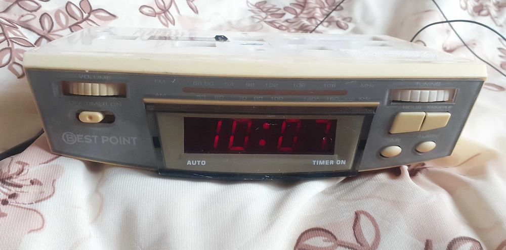Часы BEST POINT кухонные с будильником, таймером и радио FM и AM