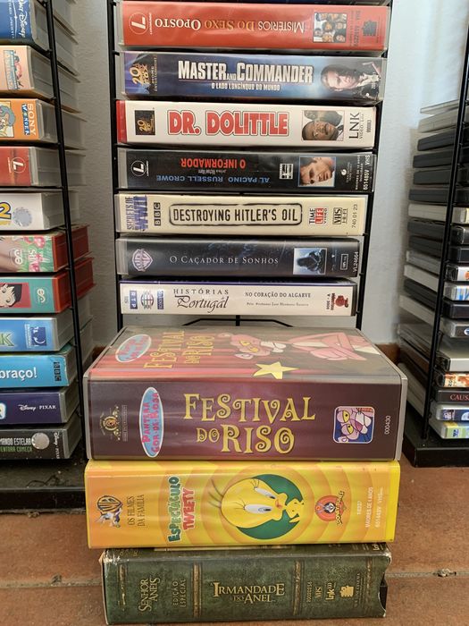 Coleção de 45 filmes VHS (português)