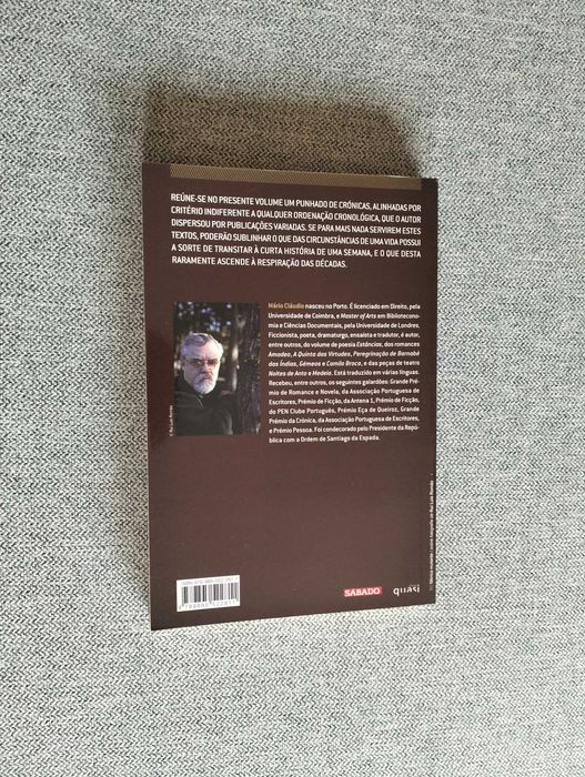 Livro "O eixo da bússola" de Mário Cláudio