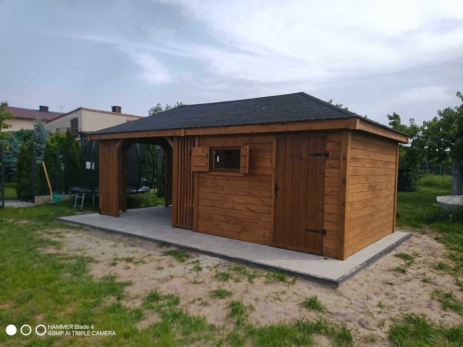 Domek narzędziowy z Altanką 2w1 - * Różne rozmiary/Altana/Wiata/Garaż