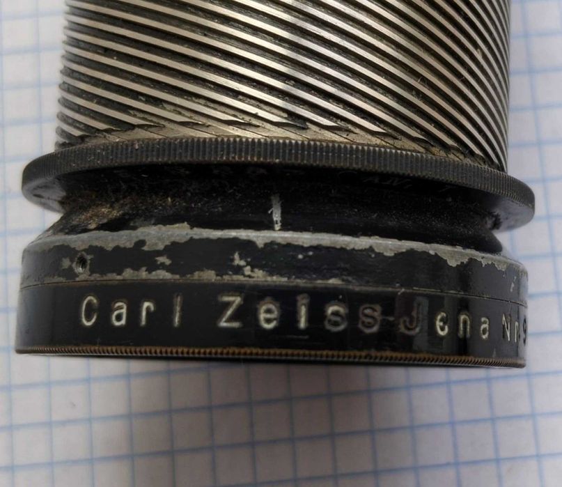 Объектив старинный  Carl Zeiss Jena Tele -Tessar   1 : 63  t 25 см