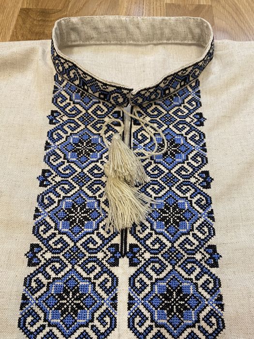 вишиванка чоловіча на льоні, парні вишиванки