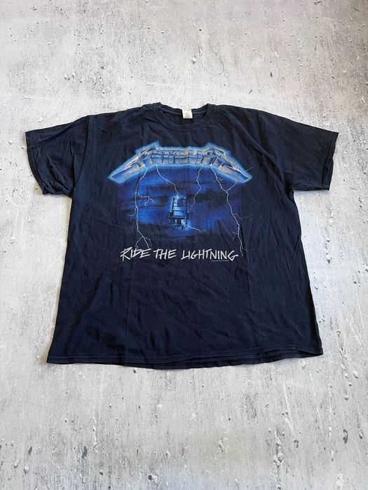 Czarna koszulka Metallica Ride Lightning 2017 / metal band alternative goth grunge