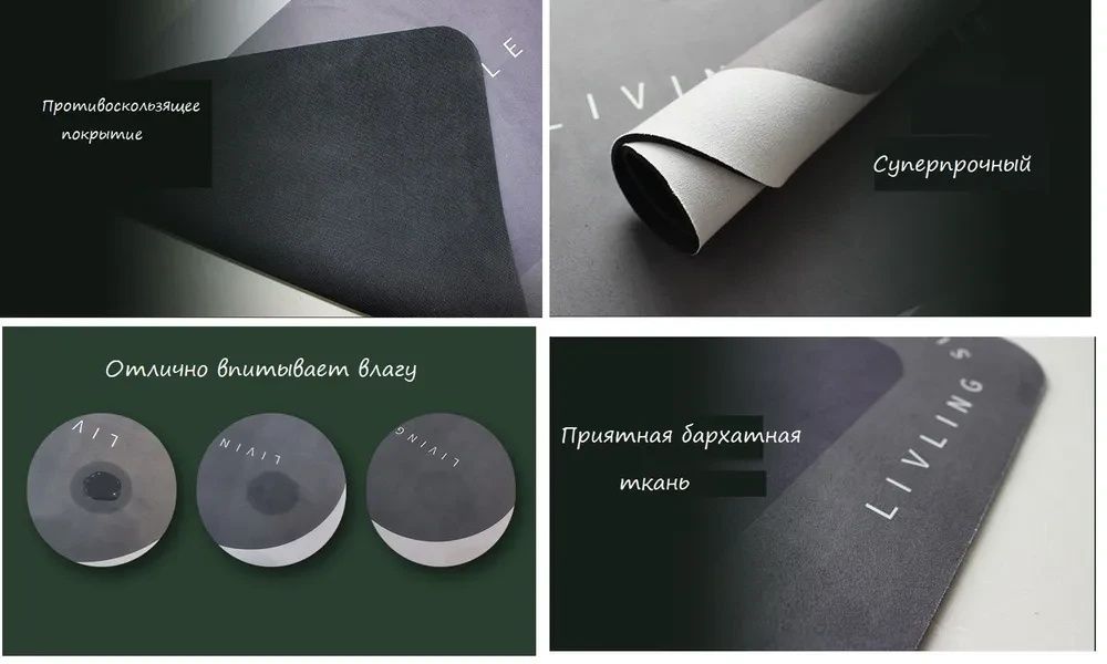 Килимок вологопоглинальний для ванної кімнати 3D Мармур 50х80 см