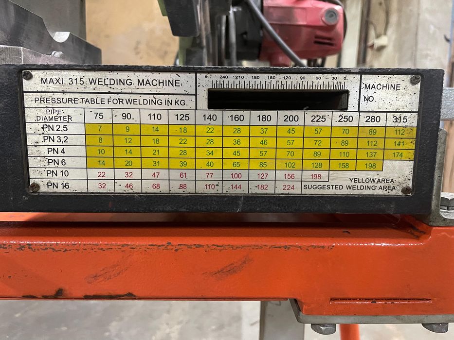 Zgrzewarka doczolawa do rur pe przenosna ze stolem