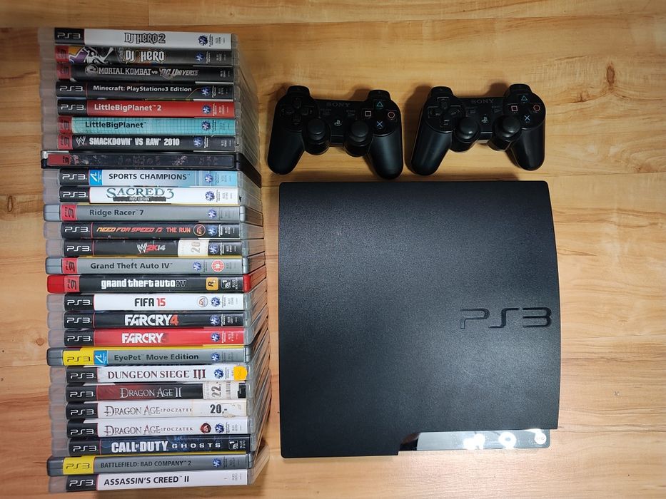 PS3 Slim 320GB konsola PlayStation 3 + pad + gra iv