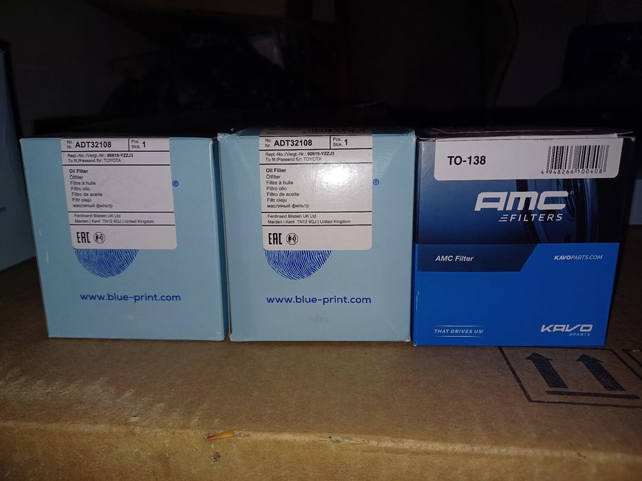 Filtros para automóvel (vários, novo) Toyota refs. descrição