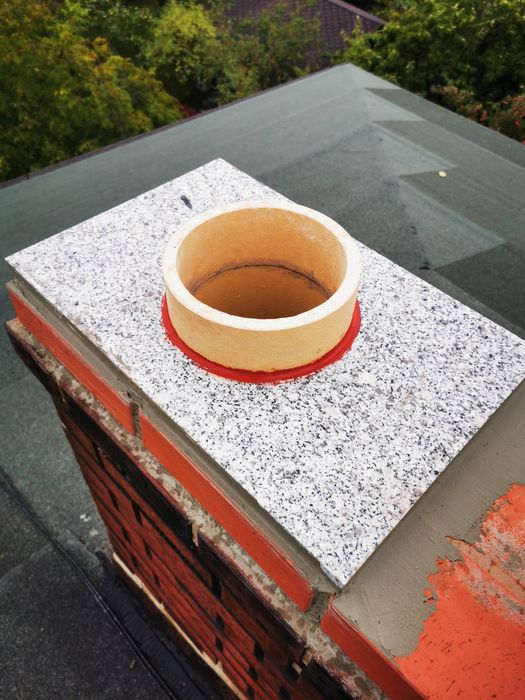 Frezowanie komina, wkłady ceramiczne i stalowe. Remonty, naprawa  komina.