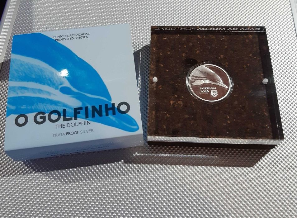 Portugal 2020 - Moeda prata proof - golfinho